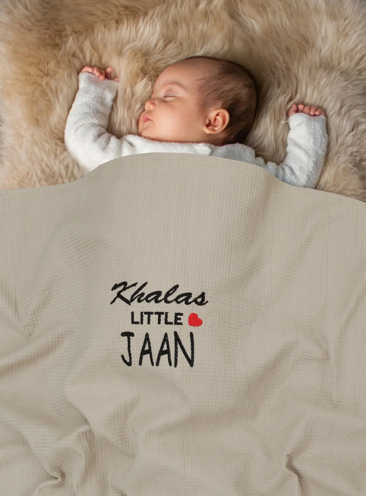 Khala's Jaan Baby Waffle Blanket