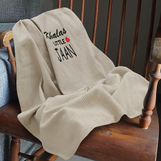 Khala's Jaan Baby Waffle Blanket