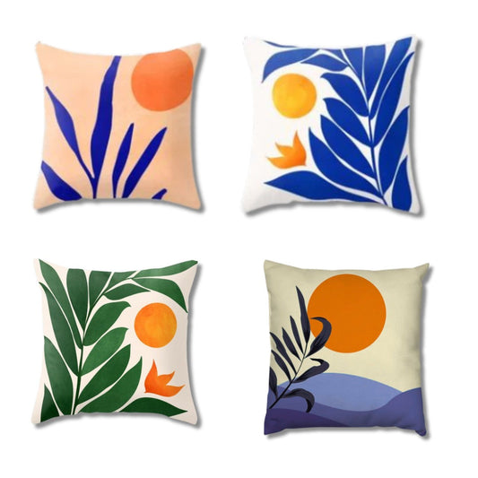 Cool Botanical Cushion Cover Pack of 4